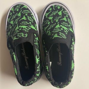 New Tommy Bahama slip on sneaker with glow in the dark dinosaurs